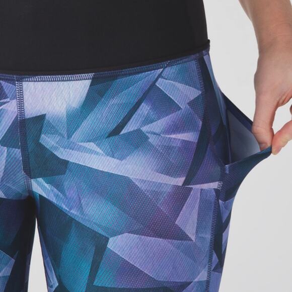 Lululemon Pace Rival Pretty Prism Multi 22” Crop Size 4 - Picture 4 of 10